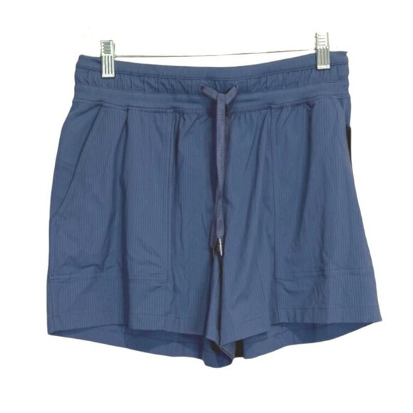 Lululemon Dance Studio HR Short 3.5" Blue Drawstring Womens Size 6 NEW - Picture 1 of 7